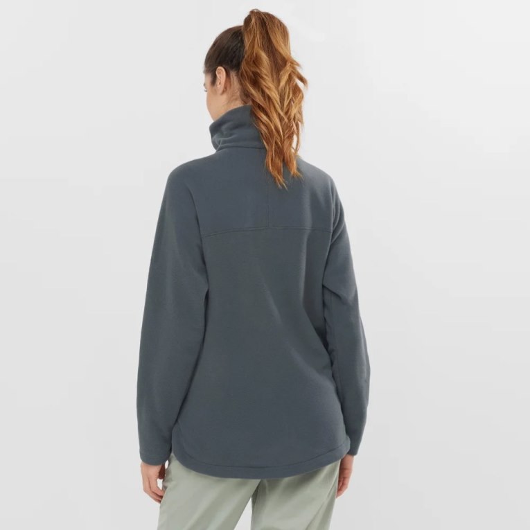 Salomon Essential Cosy Fleece Women's Sweatshirt Black | CA 48S19